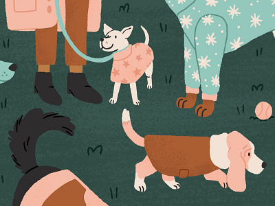 Dog Park Illustration