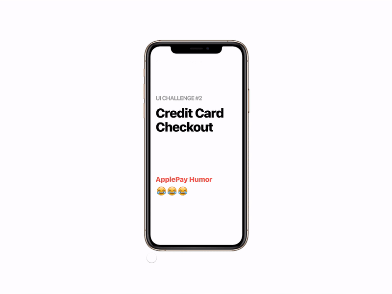 UI Challenge #2 - Credit Card Checkout Parody