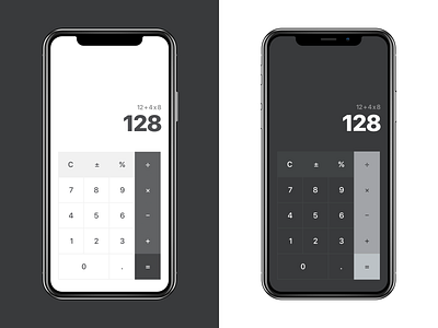 UI Challenge #4 - Calculator B&W