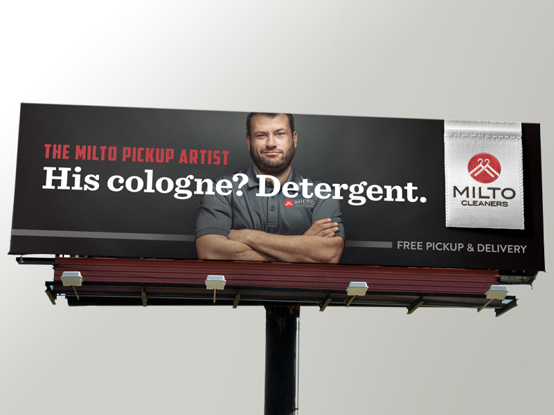 Milto Cleaners Outdoor Board by jeff morris on Dribbble