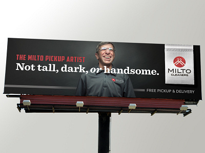 Milto Cleaners Outdoor Board art direction consumer advertising copywriting design poster