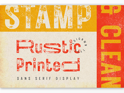 Rustic Printed Font