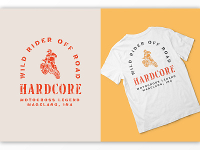 Hardcore T-shirt badge branding illustration label logo logotype packaging poster typography vintage