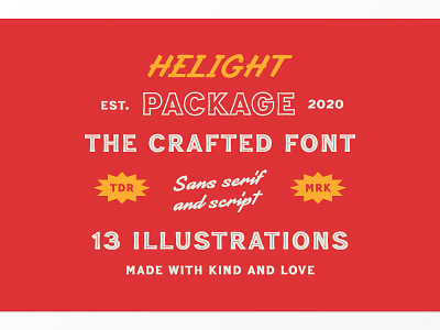 Helight Collection badge branding crafted display illustration label logo logotype packaging typography