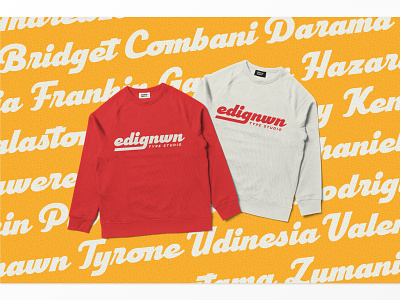 Edignwn T-shirt badge branding design illustration label logo logotype packaging retro t shirt typography vintage