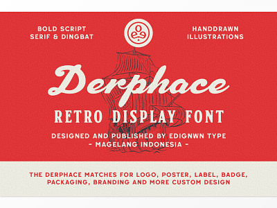 Derphace Retro Display Font texture