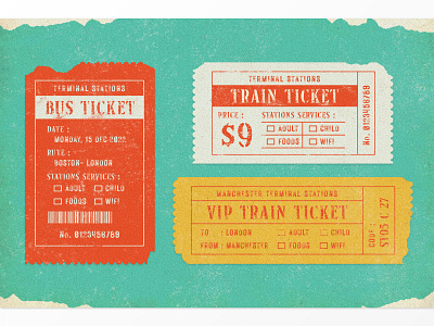 Vintage Ticket Designs badge branding crafted font label letterpress logo logotype packaging retro ticket typography vintage