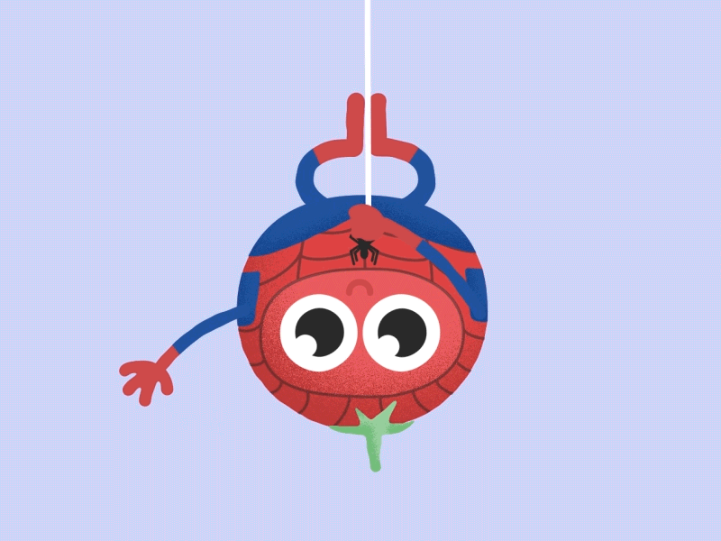 Tomato 🍅 Spiderman animation character cute hombre araña illustration motiongraphics personaje sabrizeta spiderman