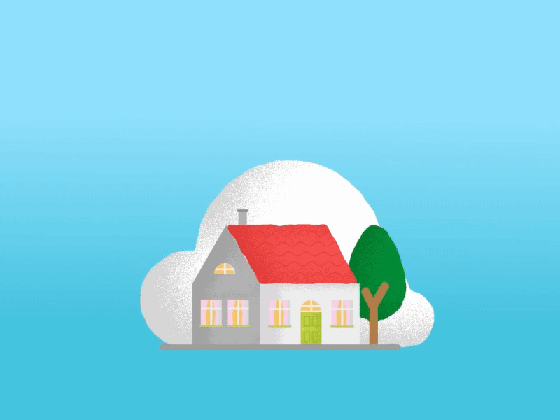 Small Mansion 🏡 animation big cute design home house illustration little motiongraphics sabrizeta simple small white