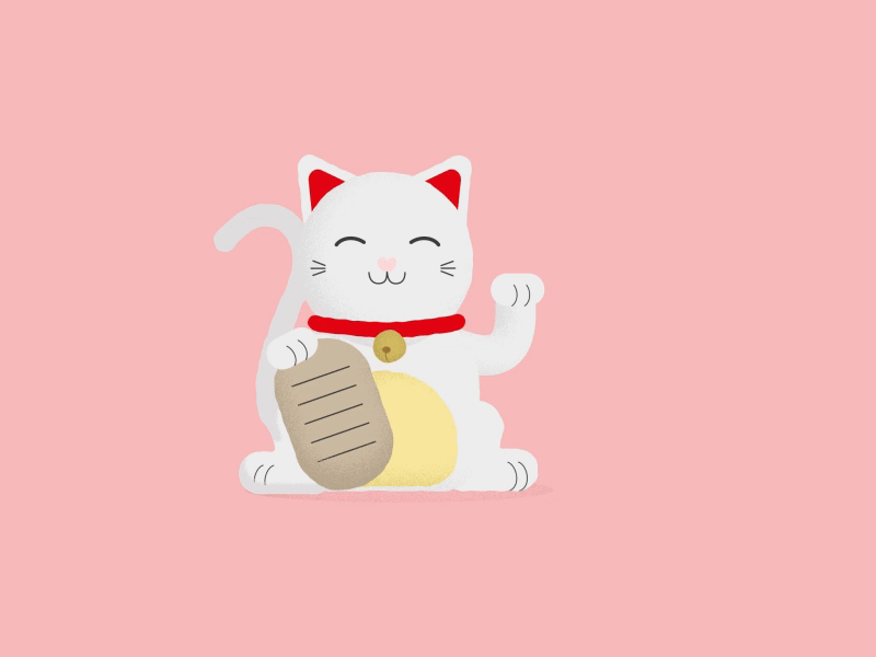 Lucky Cat Lazy 🐈 by Sabri Zeta on Dribbble