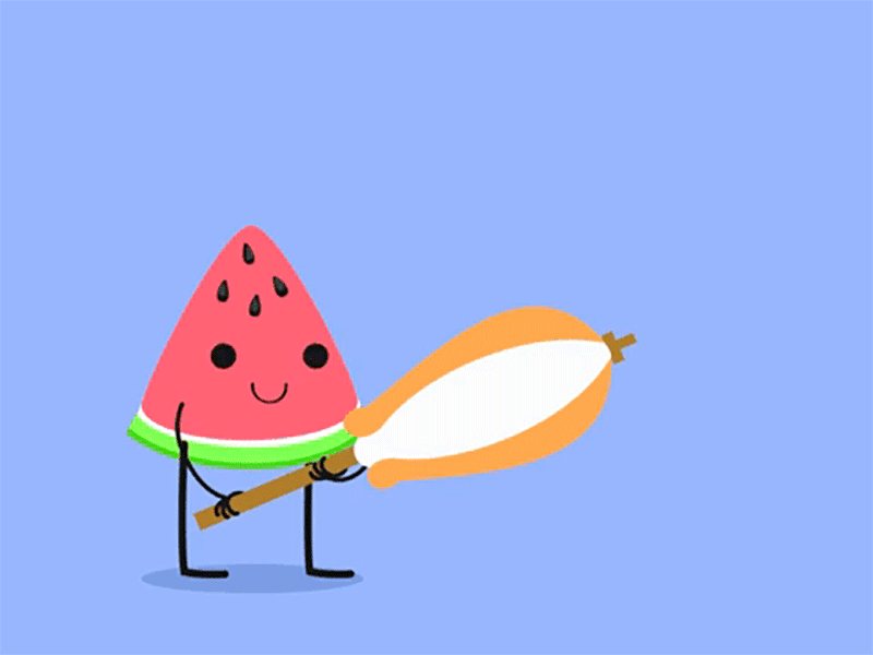 Summer Fruit Sandia character cute fruit kawaii sabrizeta summer verano watermelon