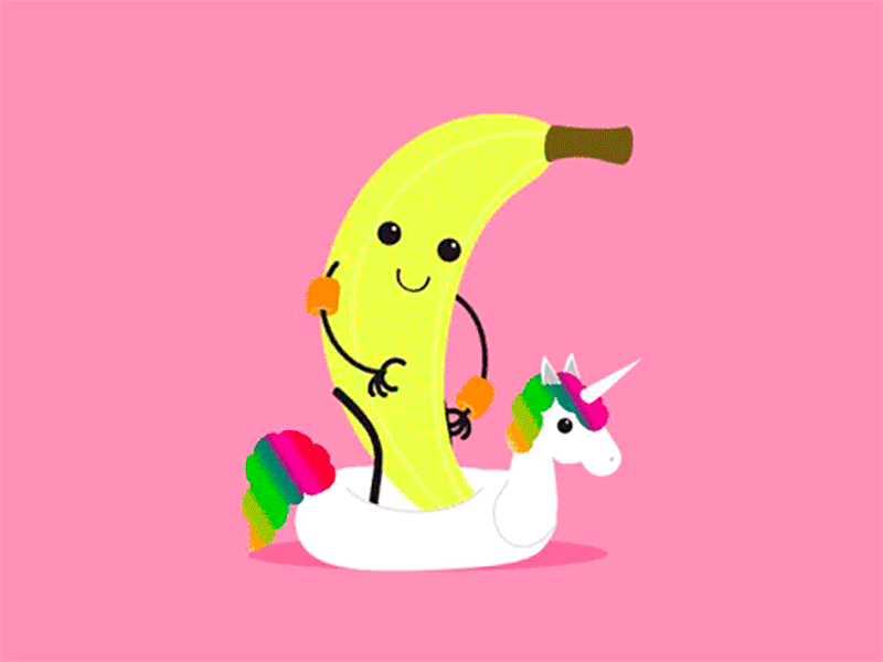 Summer Fruit Banana banana character cute fruit kawaii sabrizeta summer verano