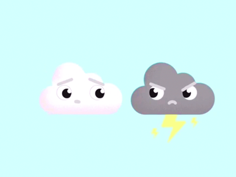 Rainy day 🌧️☔ animation character cloud cute face happy illustration kawaii motion graphics motiongraphics personaje rainy sabrizeta sad umbrella