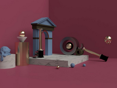Pink 3D 2019 3d animation arnold golden maxon motiongraphics pink sabri zeta