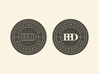 BBD Woodworking Logo 2 bbd branding lockup logo monogram texas type wit wood