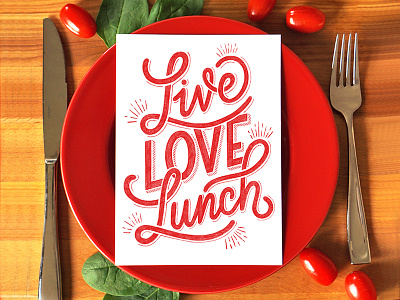 Live Love Lunch customtype design handlettering illustration lettering type typography