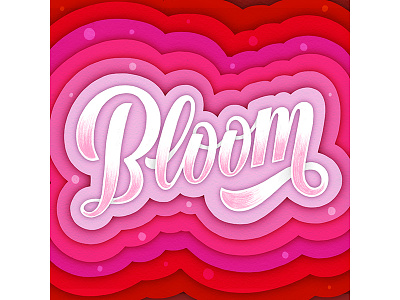 Bloom colors customtype design drawing hand lettering handdrawn handlettering handmade illustration ipad lettering type typography