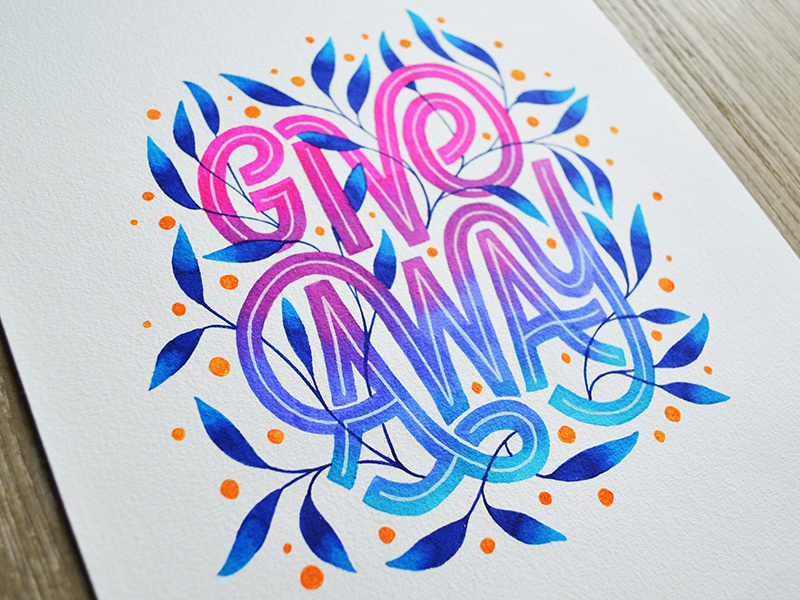 Giveaway markers colors drawing handmade hand lettering handdrawn design customtype handlettering illustration typography type lettering