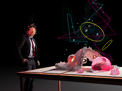 Business Trip 3d abstract art blender character concept art graphics illustration model motion graphics render vfx