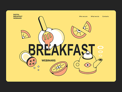 Digital Breakfast Webinars | Main page design