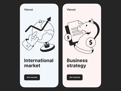 Finance app illustrations / Business illustrations