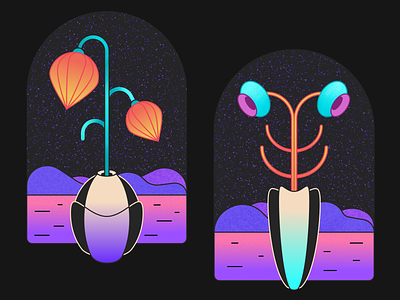Flowers Illustrations | Psychedelic plants