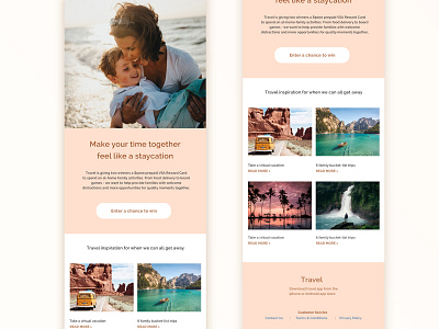 Travel agency email design