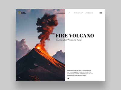 National Geographic Website concept design