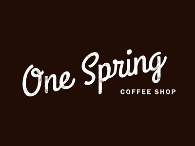 One Spring Coffee Shop - logotype design