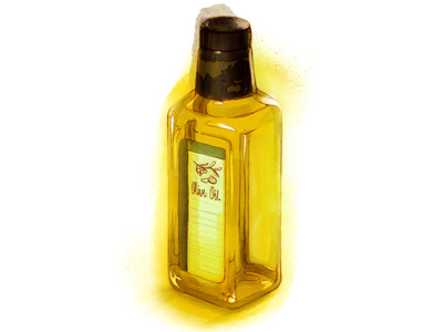 Oliveoil Dribbble fmcg food olive oil organic procreate watercolour yellow