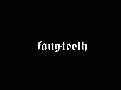 Fang-tooth blackletter branding cd cd packaging clean collage contemporary grunge logo minimal modern packaging photo photography texture typography