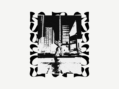 CLT STMP abstract black and white boutique clean collage fashion geometric minimal modern photography print streetwear swiss type typography