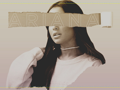 Ariana Grande collage design photoshop