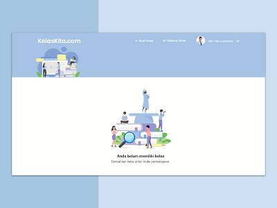 Kelaskita.com Education Website branding class menegement design clean app design e learning education startup education website startup ui design uiux ux design web design website design