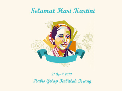 Kartini Days 2019 clean design flat illustration vector