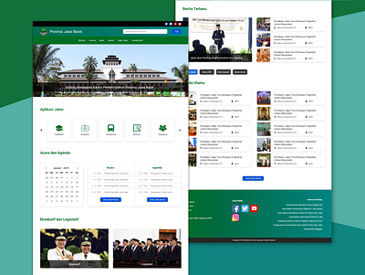 West Java Provincial Government website app clean clean app design e goverment goverment website ui ui design ux ux design web design webdesign website design