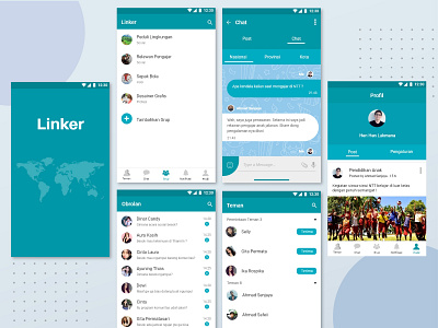 Linker Mobile Mesengger 2019 android app application clean clean app design mobile messenger socialmedia ui ui design uidesign uiux ux ux design uxdesign