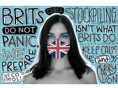 rawpixel & H+K COVID-19 Study: Panic Buying british chill coronavirus covid covid 19 covid 19 covid19 digital art freebie graphic design illustration keep calm mask medical mask panic buying pastel prepare stock up stockup vector