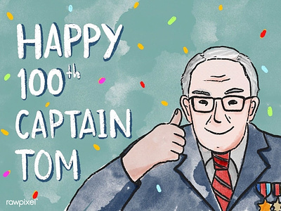 Free Happy Birthday Captain Tom Moore Card
