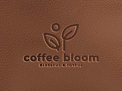 Coffee Logo in Leather Texture | PSD Logo Effect adobe brand identity branding brown business logo cafe coffee shop creative debossed design digital art graphic leather logo logo effect photoshop psd texture visual identity