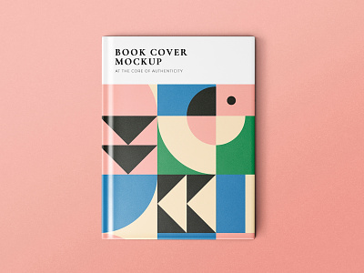 Bauhaus-Inspired Graphic | Book Cover Mockup adobe bauhaus book book cover brand identity branding design digital art download graphic graphic design mockup modern graphics modern style photoshop psd psd mockup publishing house soft colors visual identity