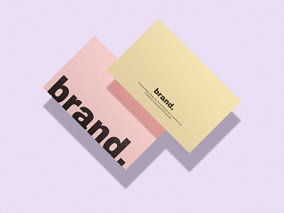 Pastel Business Card Mockup
