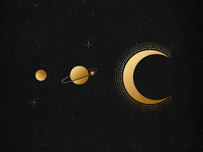 Astrology Aesthetic | Gold Astronomy Illustrations aesthetic astrology astronomy black and gold celestial design design element digital art galaxy gold graphic graphic design illustration moon photoshop print psd vector wallpaper