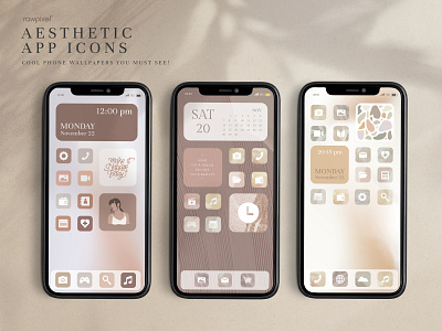 Everyday Life Aesthetics | Mobile App Icons & Covers