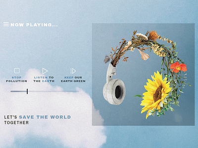 Save the World PSD Template | Earth Day Campaign Design aesthetic background aesthetic wallpaper background digital art earth day flower graphic graphic design illustration message photoshop print psd save earth save the planet stop pollution sustainable template wallpaper zero waste