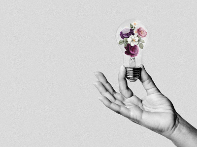 Blooming Light Bulb PSD | Aesthetic Wallpaper