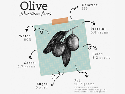 ✨ AESTHETIC Nutrition Fact Sheet: Olive ✨