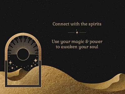 Awaken Your Soul | Spiritual & Mystical Golden Desert