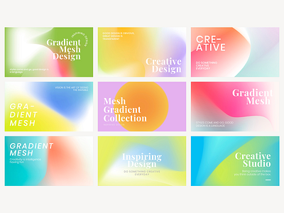 Colorful Mesh Gradient Backgrounds | Web Banner Templates advertisement blog banner branding color design digital art ecommerce editable gradient background graphic graphic design illustration mesh gradient photoshop presentation template psd template template set vector web banner template