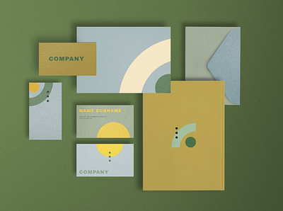 Retro Corporate Stationery | Branding Mockups in Flat Lay brand identity branding business branding business card business card mockup corporate identity digital art graphic design green layout logo mockup office stationery photoshop poster poster design professional psd retro small business
